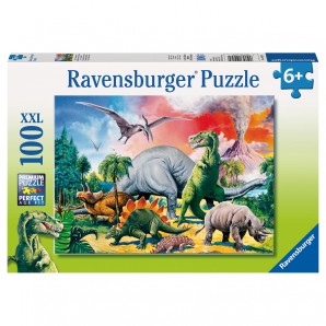 Puzzle Unter Dinosauriern 100 Teile XXL,