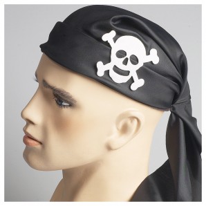 Piratenmütze schwarz 