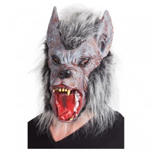 Maske Werwolf mit Fell 