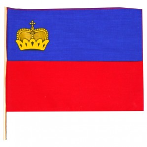 Fahne Liechtenstein 30x30 cm 