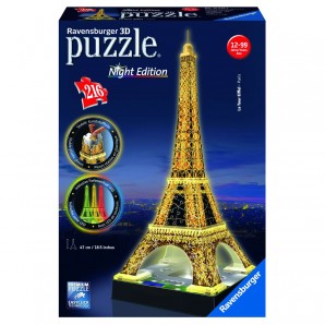 Puzzle Eiffelturm bei Nacht 