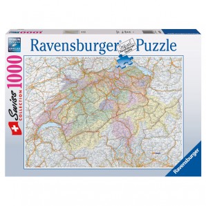 Puzzle Schweizerkarte 1000T. 