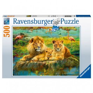 Puzzle Löwen in der Savanne 