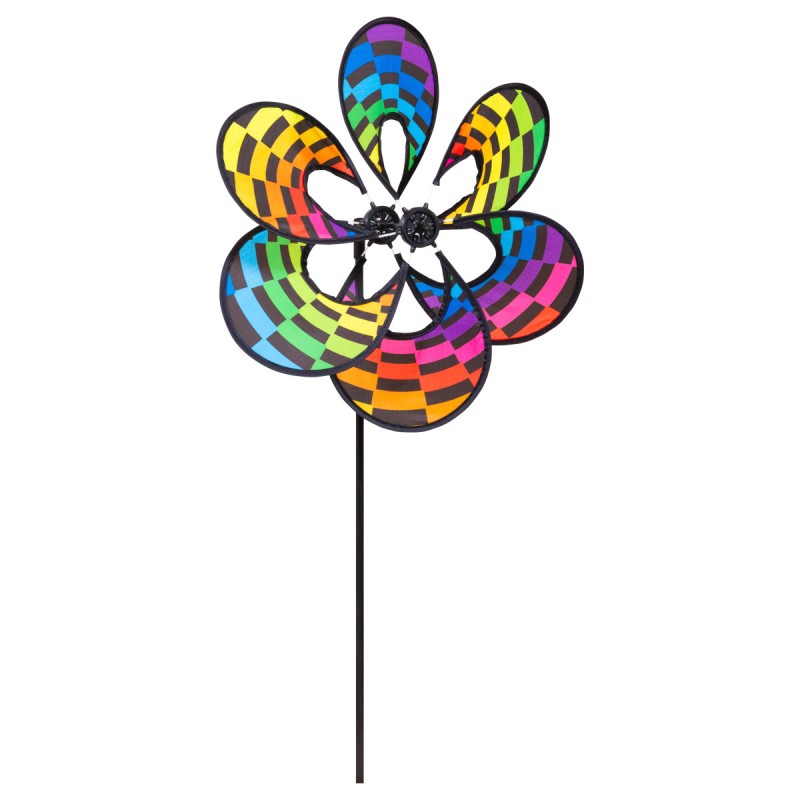 Windrad Paradise Flower RB Rainbow Checker