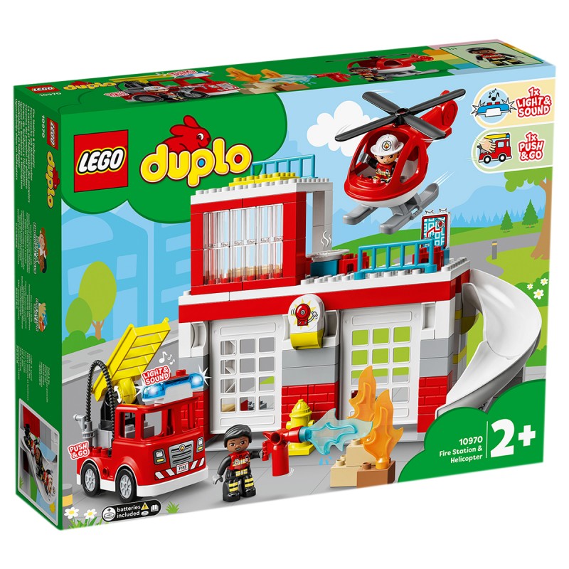 Feuerwehrwache mit Hubschrauber Lego Duplo