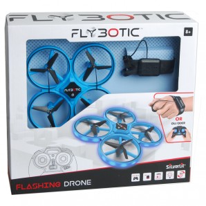 Flashing Drohne blau ca. 15x15 cm