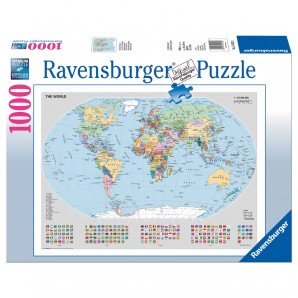 Puzzle Politische Weltkarte 1000 Teile,