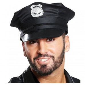 Police Cap, Gr. 59 schwarz,