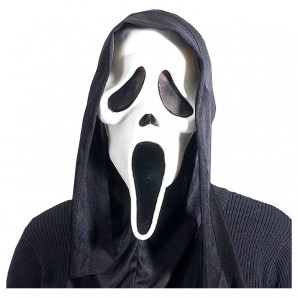 Maske Scream mit Tuch 